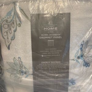 Liz Claiborne Quinn Jacobean Light Filtering Grommet Curtain Panel (set)